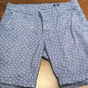 Men's Designer AG Gray/Blue Patterned Shorts